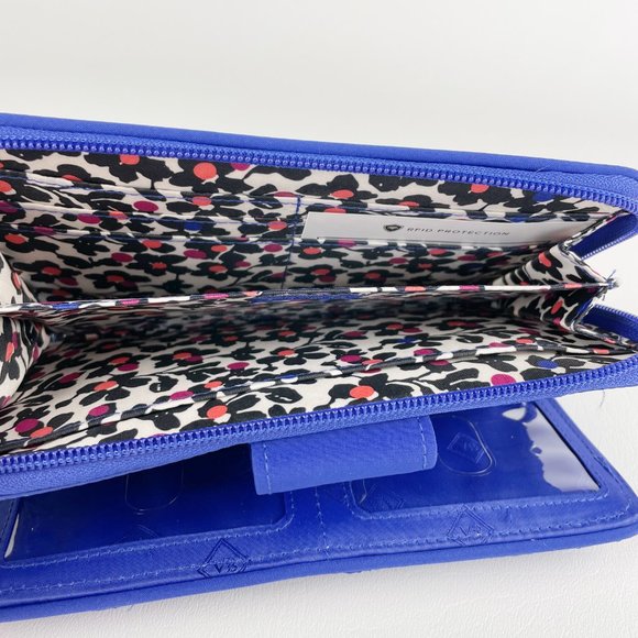 Vera Bradley Turnlock Wallet Gage Blue - Picture 5 of 6